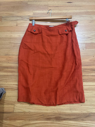 ysl linen skirt