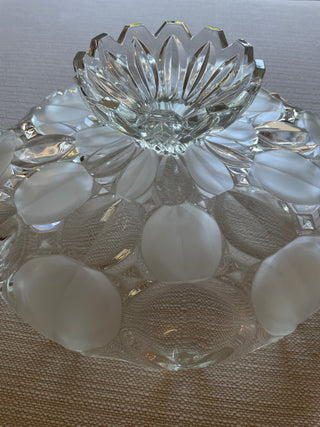 Vintage tulip style cake plate