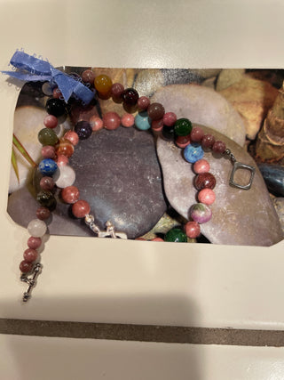 10 commitments bead bracelet sterling silver clasp