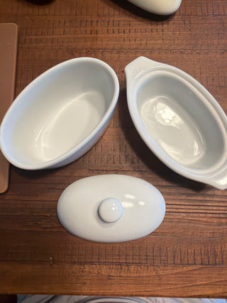 White porcelain butter boat