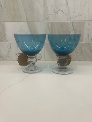 PAIR OF COCKTAIL COUPE GLASSES