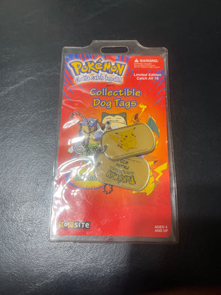 vintage 1999 Pokémon tags