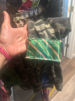 Camo patchwork jacket