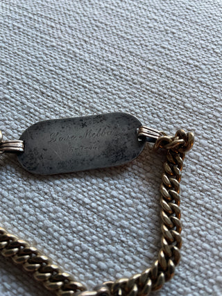 Vintage military ID bracelet