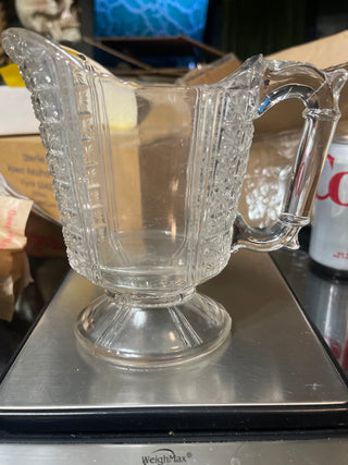 clear glass creamer
