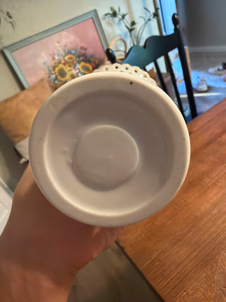 Hand painted floral porcelain vase
