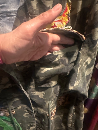 Camo patchwork jacket