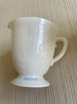 Vintage cream and sugar set  opalescent Mach Beth Evans,