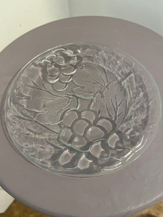 Fig grape and leaves plate