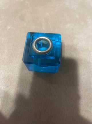 vintage teal ink well