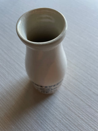 Vintage Ceramic " Certified Fresh Daily Cream " Milk Bottle Vase 6 1/2” Tall