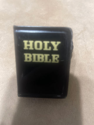 Holy Bible tin bank