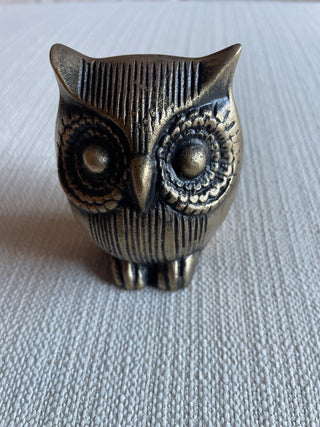 Vintage brass owl
