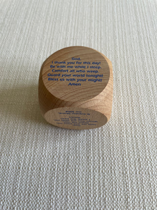 Wooden prayer block mundi