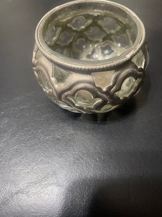 vintage bohemian glass dish