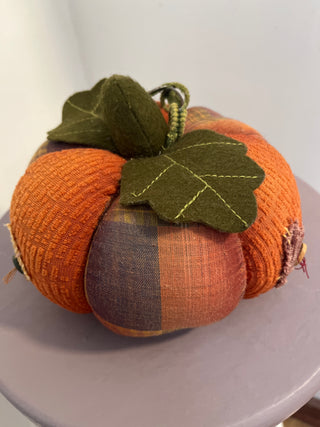Fabric fall pumpkin