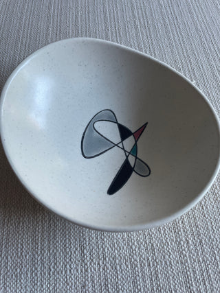 Mid-century modern small fruit sauce, bowl, California contemporary poppy trail division