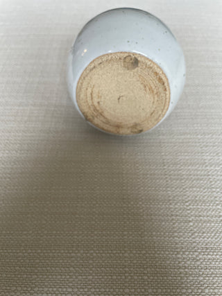 Blue floral ceramic jar