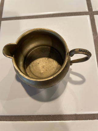 Vintage Antique brass creamer