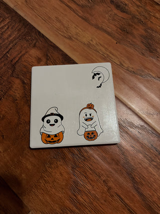 Halloween coaster, handmade