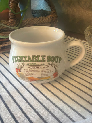 Vintage Vegetable Soup Recipe Mug - Dat'l Do It