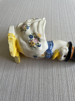 Vintage ceramic duck planter
