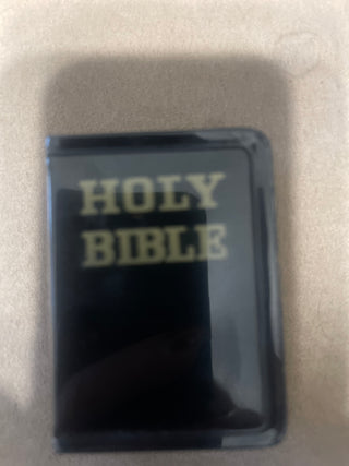 Holy Bible tin bank