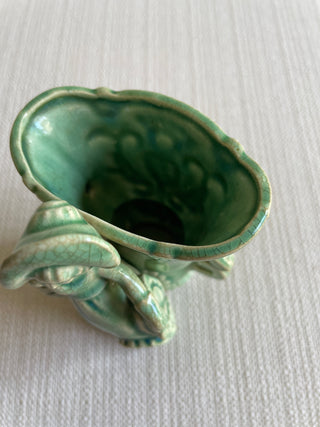 Vintage Green lady vase