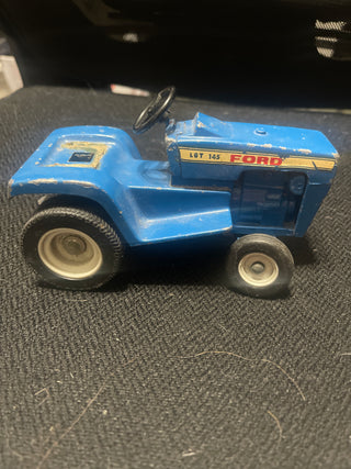 Vintage blue tractor
