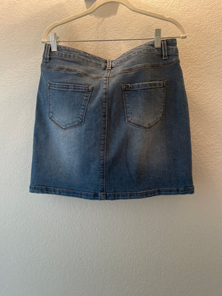 Embroider Jeans skirt size  8
