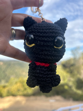 Black cat key chain