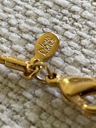 Vintage Joan Rivers Wire Gold Tone Choker Necklace