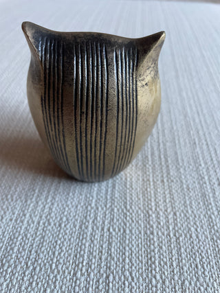 Vintage brass owl