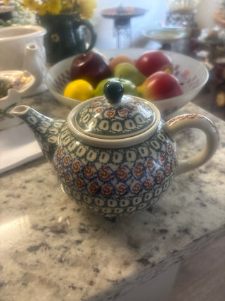 Colorful polish teapot