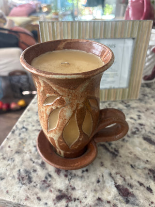 Pottery candle