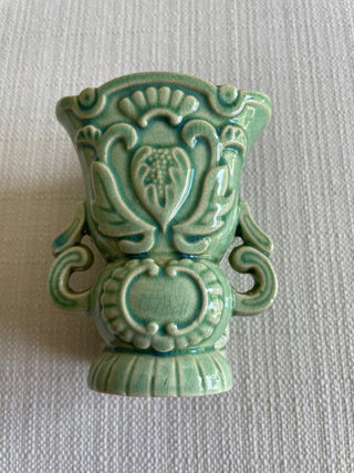 Vintage Green lady vase