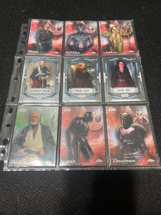 18 StarWars cards