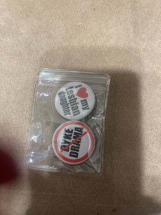 dyke drama -I love my lesbian daughter pins