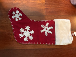 Crate & Barrel wool stocking