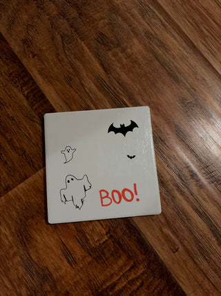 Halloween coaster, handmade