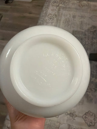 Vtg Milk Glass Sunbeam Mixer Bowl - Made in USA
