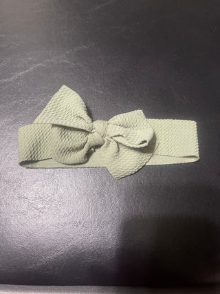 Green hair tie