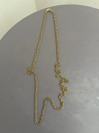 Long gold rope chain