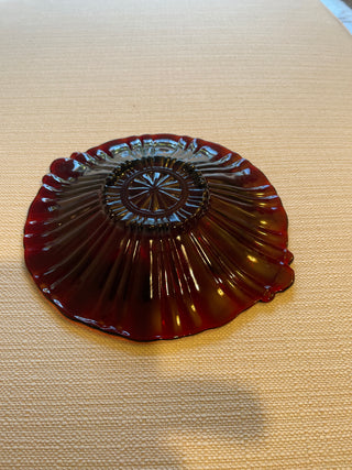 Vintage Royal Ruby Red dish