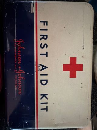 Vintage Red Cross first aid kit 1940s/50s
