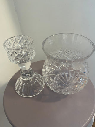 Crystal Hurricane Candle Holder