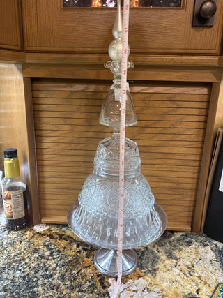 Custom up cycled glass Christmas tree