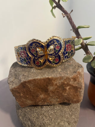 Enamel butterfly bracelet