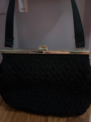 Black crochet Purse