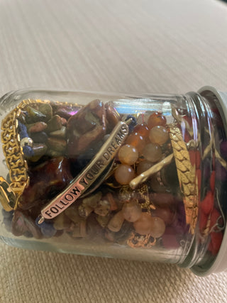 Jar of bracelets